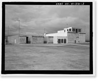 Historic Framed Print, U.S. Naval Base, Pearl Harbor, Engine Test Building, Southeast of Wasp Boulevard, Pearl City, Honolulu County, HI - 3,  17-7/8" x 21-7/8"