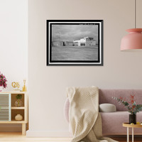 Historic Framed Print, U.S. Naval Base, Pearl Harbor, Engine Test Building, Southeast of Wasp Boulevard, Pearl City, Honolulu County, HI - 3,  17-7/8" x 21-7/8"