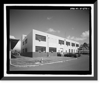 Historic Framed Print, U.S. Naval Base, Pearl Harbor, Fleet Squadron Storehouse, Avocet Street between Wasp Boulevard & Ranger Loop, Pearl City, Honolulu County, HI,  17-7/8" x 21-7/8"