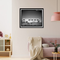 Historic Framed Print, U.S. Naval Base, Pearl Harbor, Fleet Squadron Storehouse, Avocet Street between Wasp Boulevard & Ranger Loop, Pearl City, Honolulu County, HI - 2,  17-7/8" x 21-7/8"