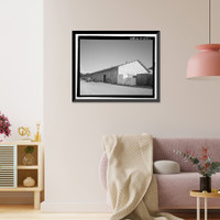 Historic Framed Print, U.S. Naval Base, Pearl Harbor, Storehouse, Hornet Avenue between Hammonds Port & Independence Streets, Pearl City, Honolulu County, HI,  17-7/8" x 21-7/8"