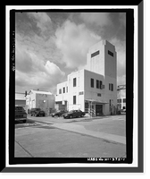 Historic Framed Print, U.S. Naval Base, Pearl Harbor, Fire Station, Liscome Bay Street near Hornet Avenue, Pearl City, Honolulu County, HI,  17-7/8" x 21-7/8"
