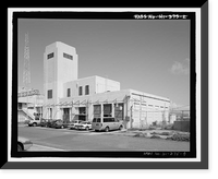 Historic Framed Print, U.S. Naval Base, Pearl Harbor, Fire Station, Liscome Bay Street near Hornet Avenue, Pearl City, Honolulu County, HI - 4,  17-7/8" x 21-7/8"