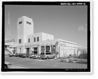 Historic Framed Print, U.S. Naval Base, Pearl Harbor, Fire Station, Liscome Bay Street near Hornet Avenue, Pearl City, Honolulu County, HI - 4,  17-7/8" x 21-7/8"
