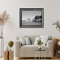 Historic Framed Print, U.S. Naval Base, Pearl Harbor, Storehouse Extension, Gannet Street between Lexington Boulevard & parking lot, Pearl City, Honolulu County, HI,  17-7/8" x 21-7/8"