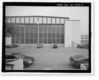 Historic Framed Print, U.S. Naval Base, Pearl Harbor, Aircraft Storehouse, Lexington Boulevard, Liscombe Bay Street & St. Lo Avenue, Pearl City, Honolulu County, HI - 3,  17-7/8" x 21-7/8"