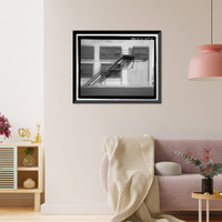 Historic Framed Print, U.S. Naval Base, Pearl Harbor, Storehouse, Liscome Bay Street betweeen Gannet Street & Lexington Boulevard, Pearl City, Honolulu County, HI - 3,  17-7/8" x 21-7/8"