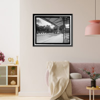 Historic Framed Print, U.S. Naval Base, Pearl Harbor, Officers' Swimming Pool, Saratoga Boulevard between Princeton Place & Lexington Boulevard, Pearl City, Honolulu County, HI,  17-7/8" x 21-7/8"