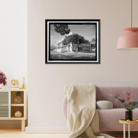 Historic Framed Print, U.S. Naval Base, Pearl Harbor, Fleet Air Base Dispensary, Hornet Avenue between Essex & Enterprise Streets, Pearl City, Honolulu County, HI - 3,  17-7/8" x 21-7/8"