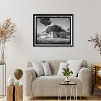 Historic Framed Print, U.S. Naval Base, Pearl Harbor, Fleet Air Base Dispensary, Hornet Avenue between Essex & Enterprise Streets, Pearl City, Honolulu County, HI - 3,  17-7/8" x 21-7/8"