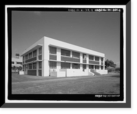 Historic Framed Print, U.S. Naval Base, Pearl Harbor, Fleet Air Base Dispensary, Hornet Avenue between Essex & Enterprise Streets, Pearl City, Honolulu County, HI - 4,  17-7/8" x 21-7/8"