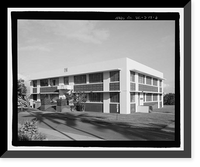 Historic Framed Print, U.S. Naval Base, Pearl Harbor, Fleet Air Base Dispensary, Hornet Avenue between Essex & Enterprise Streets, Pearl City, Honolulu County, HI - 6,  17-7/8" x 21-7/8"