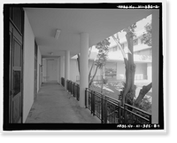Historic Framed Print, U.S. Naval Base, Pearl Harbor, Bachelor Officers' Quarters, Saratoga Boulevard between Hancock Avenue & Yorktown Boulevard, Pearl City, Honolulu County, HI - 4,  17-7/8" x 21-7/8"
