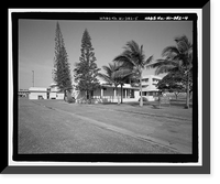 Historic Framed Print, U.S. Naval Base, Pearl Harbor, Bachelor Officers' Quarters, Saratoga Boulevard between Hancock Avenue & Yorktown Boulevard, Pearl City, Honolulu County, HI - 5,  17-7/8" x 21-7/8"