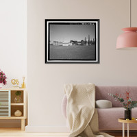 Historic Framed Print, U.S. Naval Base, Pearl Harbor, Bachelor Officers' Quarters, Saratoga Boulevard between Hancock Avenue & Yorktown Boulevard, Pearl City, Honolulu County, HI - 6,  17-7/8" x 21-7/8"