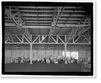 Historic Framed Print, U.S. Naval Base, Pearl Harbor, Waterfront Transit Shed, Corner of Gaffney Street & Astoria Avenue along Wharf K11, Pearl City, Honolulu County, HI - 6,  17-7/8" x 21-7/8"