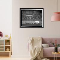 Historic Framed Print, U.S. Naval Base, Pearl Harbor, Waterfront Transit Shed, Corner of Gaffney Street & Astoria Avenue along Wharf K11, Pearl City, Honolulu County, HI - 6,  17-7/8" x 21-7/8"