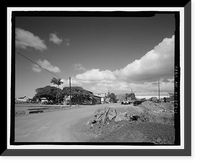 Historic Framed Print, Ewa Plantation Company Industrial Center, Honouliuli Plain, near intersection of Renton Road & Park Row, Ewa, Honolulu County, HI,  17-7/8" x 21-7/8"