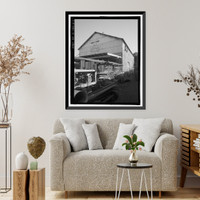 Historic Framed Print, Ewa Plantation Company Industrial Center, Sugar Warehouse, Honouliuli Plain, near intersection of Renton Road & Park Row, Ewa, Honolulu County, HI - 2,  17-7/8" x 21-7/8"