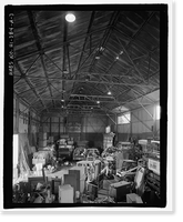 Historic Framed Print, Ewa Plantation Company Industrial Center, Sugar Warehouse, Honouliuli Plain, near intersection of Renton Road & Park Row, Ewa, Honolulu County, HI - 3,  17-7/8" x 21-7/8"