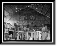 Historic Framed Print, Ewa Plantation Company Industrial Center, Sugar Warehouse, Honouliuli Plain, near intersection of Renton Road & Park Row, Ewa, Honolulu County, HI - 4,  17-7/8" x 21-7/8"