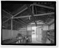 Historic Framed Print, Ewa Plantation Company Industrial Center, Building Covering Cane Car Repair Pit, Honouliuli Plain, near intersection of Renton Road & Park Row, Ewa, Honolulu County, HI - 5,  17-7/8" x 21-7/8"