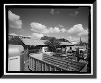 Historic Framed Print, Ewa Plantation Company Industrial Center, Lumber Shed, Honouliuli Plain, near intersection of Renton Road & Park Row, Ewa, Honolulu County, HI,  17-7/8" x 21-7/8"