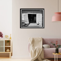 Historic Framed Print, Ewa Plantation Company Industrial Center, Lumber Shed, Honouliuli Plain, near intersection of Renton Road & Park Row, Ewa, Honolulu County, HI - 2,  17-7/8" x 21-7/8"