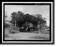 Historic Framed Print, Ewa Plantation Company Industrial Center, Iron & Steel Supply Shed, Honouliuli Plain, near intersection of Renton Road & Park Row, Ewa, Honolulu County, HI - 2,  17-7/8" x 21-7/8"