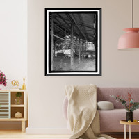 Historic Framed Print, Ewa Plantation Company Industrial Center, Iron & Steel Supply Shed, Honouliuli Plain, near intersection of Renton Road & Park Row, Ewa, Honolulu County, HI - 3,  17-7/8" x 21-7/8"