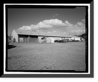 Historic Framed Print, Ewa Plantation Company Industrial Center, Bagasse Storage Warehouse, Honouliuli Plain, near intersection of Renton Road & Park Row, Ewa, Honolulu County, HI - 2,  17-7/8" x 21-7/8"