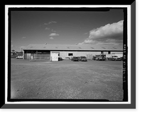 Historic Framed Print, Ewa Plantation Company Industrial Center, Bagasse Storage Warehouse, Honouliuli Plain, near intersection of Renton Road & Park Row, Ewa, Honolulu County, HI - 3,  17-7/8" x 21-7/8"