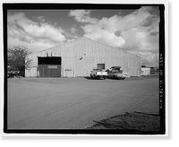 Historic Framed Print, Ewa Plantation Company Industrial Center, Bagasse Storage Warehouse, Honouliuli Plain, near intersection of Renton Road & Park Row, Ewa, Honolulu County, HI - 4,  17-7/8" x 21-7/8"