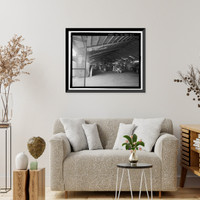 Historic Framed Print, Ewa Plantation Company Industrial Center, Bagasse Storage Warehouse, Honouliuli Plain, near intersection of Renton Road & Park Row, Ewa, Honolulu County, HI - 5,  17-7/8" x 21-7/8"