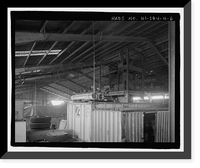 Historic Framed Print, Ewa Plantation Company Industrial Center, Bagasse Storage Warehouse, Honouliuli Plain, near intersection of Renton Road & Park Row, Ewa, Honolulu County, HI - 6,  17-7/8" x 21-7/8"
