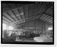 Historic Framed Print, Ewa Plantation Company Industrial Center, Bagasse Storage Warehouse, Honouliuli Plain, near intersection of Renton Road & Park Row, Ewa, Honolulu County, HI - 8,  17-7/8" x 21-7/8"