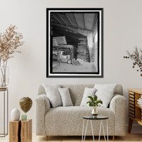 Historic Framed Print, Ewa Plantation Company Industrial Center, Bagasse Storage Warehouse, Honouliuli Plain, near intersection of Renton Road & Park Row, Ewa, Honolulu County, HI - 9,  17-7/8" x 21-7/8"