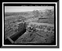 Historic Framed Print, Pioneer Mill Company, Upper Lahaina Pump Ditch & Makila Reservoir Ditch, Land of Launiupoko, Lahaina, Maui County, HI - 8,  17-7/8" x 21-7/8"