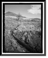 Historic Framed Print, Pioneer Mill Company, Upper Lahaina Pump Ditch & Makila Reservoir Ditch, Land of Launiupoko, Lahaina, Maui County, HI - 9,  17-7/8" x 21-7/8"