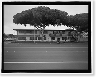 Historic Framed Print, U.S. Naval Base, Pearl Harbor, Post Office, Pearl Harbor Boulevard near Willamette Street, Pearl City, Honolulu County, HI - 2,  17-7/8" x 21-7/8"