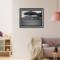 Historic Framed Print, U.S. Naval Base, Pearl Harbor, Post Office, Pearl Harbor Boulevard near Willamette Street, Pearl City, Honolulu County, HI - 2,  17-7/8" x 21-7/8"