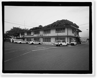 Historic Framed Print, U.S. Naval Base, Pearl Harbor, Post Office, Pearl Harbor Boulevard near Willamette Street, Pearl City, Honolulu County, HI - 5,  17-7/8" x 21-7/8"