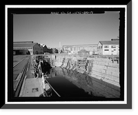 Historic Framed Print, Mare Island Naval Shipyard, Drydock No. 2, California Avenue, east side near Ninth Street, Vallejo, Solano County, CA,  17-7/8" x 21-7/8"
