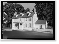 Historic Framed Print, The Judges (House), 104 West Market Street, Georgetown, Sussex County, DE,  17-7/8" x 21-7/8"