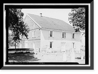 Historic Framed Print, Old Barratt's Chapel (Methodist), Route 113, Frederica vicinity, Kent County, DE,  17-7/8" x 21-7/8"