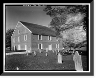 Historic Framed Print, Old Barratt's Chapel (Methodist), Route 113, Frederica vicinity, Kent County, DE,  17-7/8" x 21-7/8"