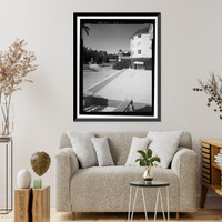 Historic Framed Print, Hialeah Park Race Track, East Fourth Avenue, Hialeah, Miami-Dade County, FL - 2,  17-7/8" x 21-7/8"