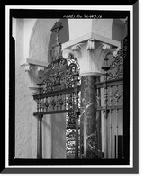 Historic Framed Print, Knowles Memorial Chapel, 1100 Holt Avenue, Winter Park, Orange County, FL,  17-7/8" x 21-7/8"