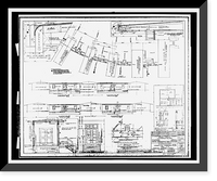 Historic Framed Print, Naval Ordnance Test Station Inyokern, Dispensary, Main Site, Lauritsen Road at McIntyre Street, Ridgecrest vicinity, Kern County, CA - 3,  17-7/8" x 21-7/8"