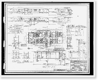 Historic Framed Print, Naval Ordnance Test Station Inyokern, Dispensary, Main Site, Lauritsen Road at McIntyre Street, Ridgecrest vicinity, Kern County, CA - 4,  17-7/8" x 21-7/8"